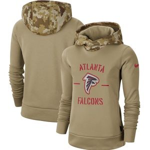 NWT Nike Khaki NFL Atlanta Falcons Salute to Service Therma Pullover Hoodie